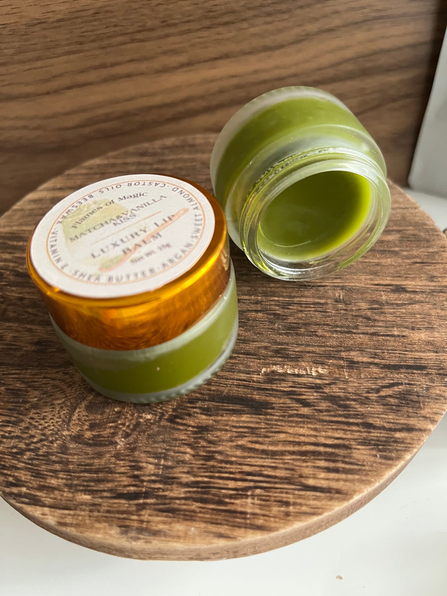 Matcha&Vanilla Kiss Lip Balm Beeswax Vitamin E