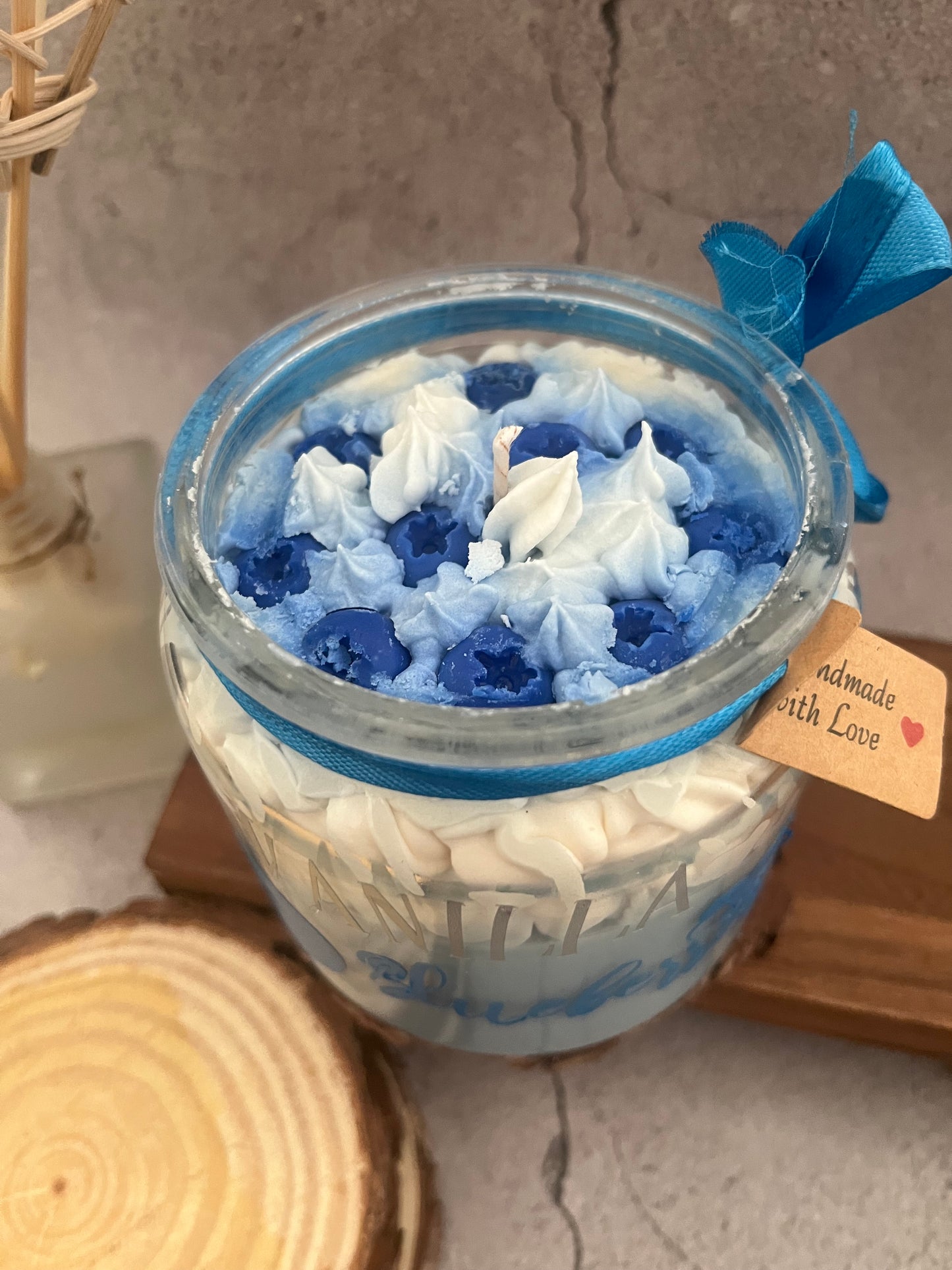Soy Wax Blueberries &Vanilla Candle