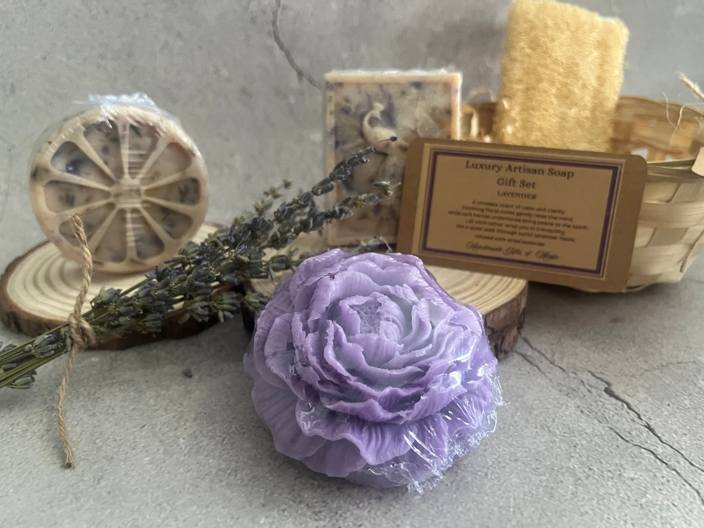Luxury Artisan Soap Gift Set Lavender