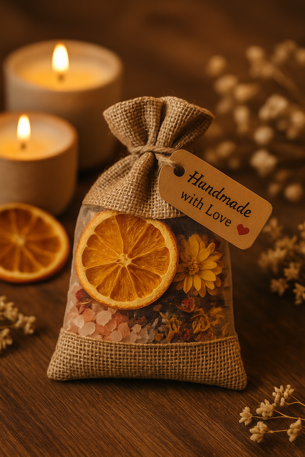 Aromatherapy Botanical Salt Sachet Levender