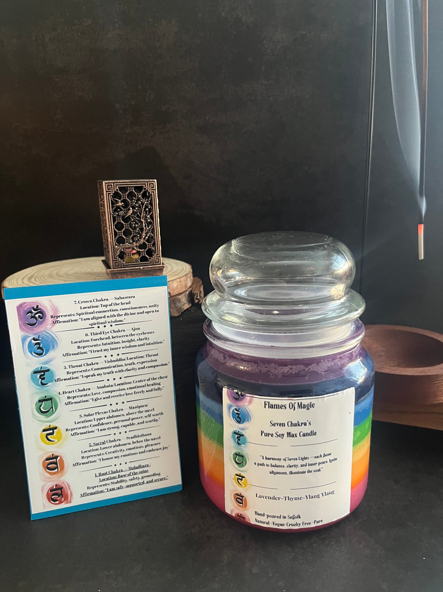 Soy Wax Seven Chakra’s Candle