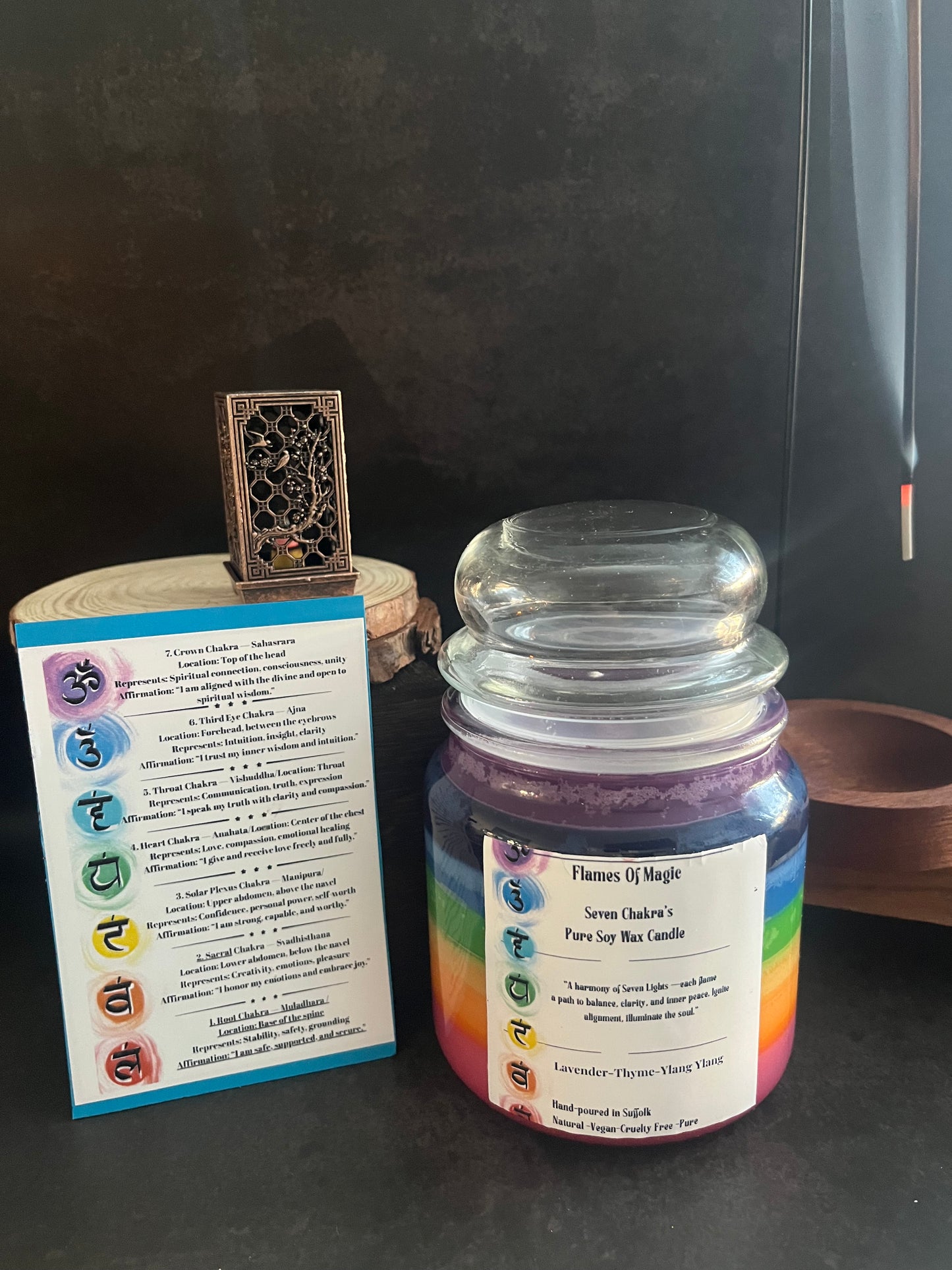 Soy Wax Seven Chakra’s Candle