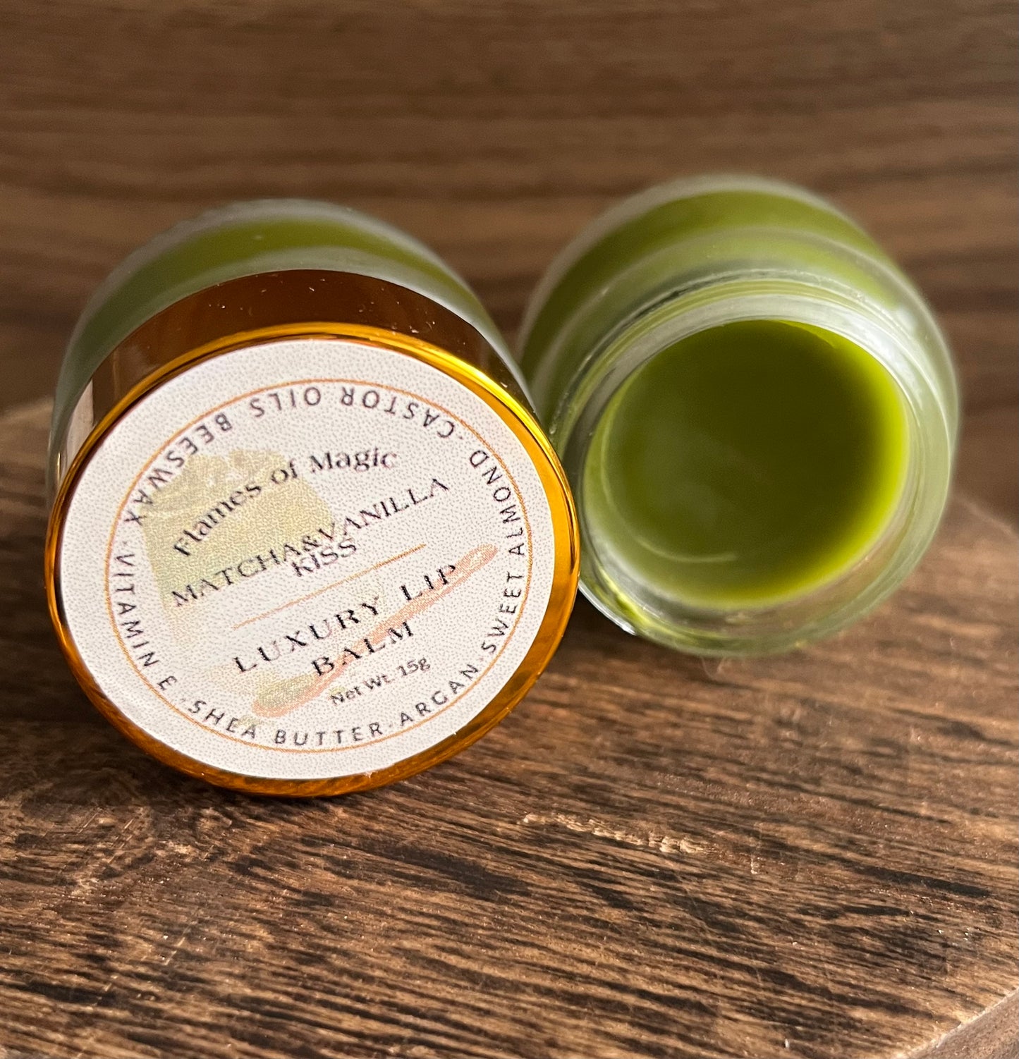 Matcha&Vanilla Kiss Lip Balm Beeswax Vitamin E