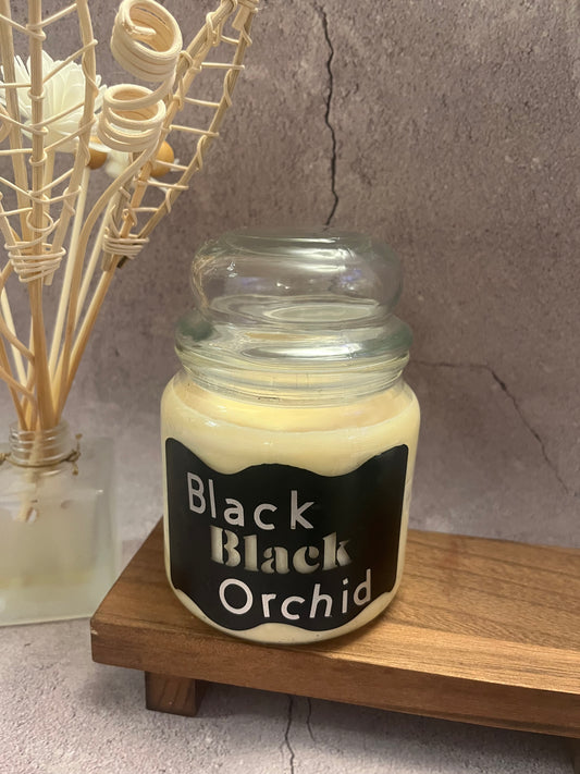 Luxury Soy Wax Candle Black Orchid