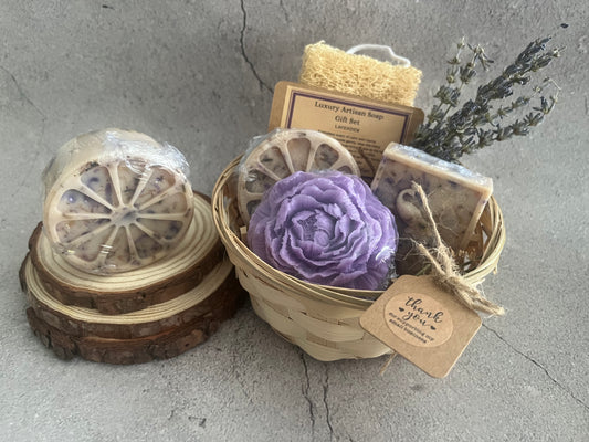 Luxury Artisan Soap Gift Set Lavender