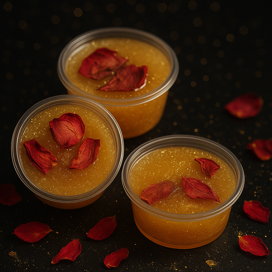 Gel Wax Shimmering Melts with Rose Petals Oud&Bergamot
